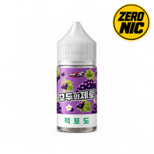 [무니코틴 입호흡액상] 모두의제로 적포도 30ml