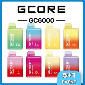 (5+1) [일회용전자담배] 지코어 GCORE GC6000 일회용 전자담배 기기 이벤트 교차 선택 가능